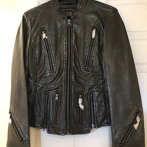 Women’s lamb moto jacket